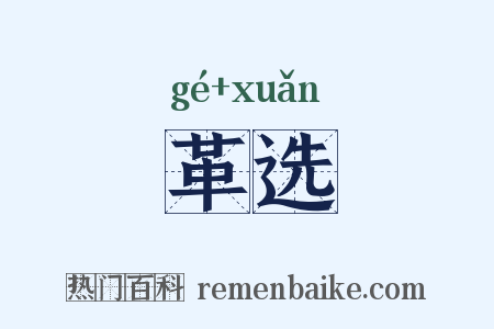 革选是什么意思的图片